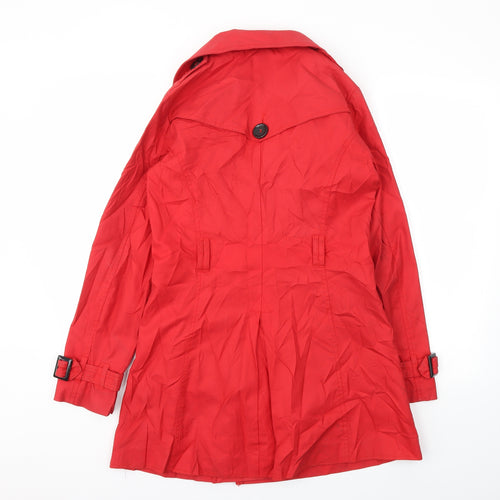 H&M Womens Red   Jacket Coat Size 10