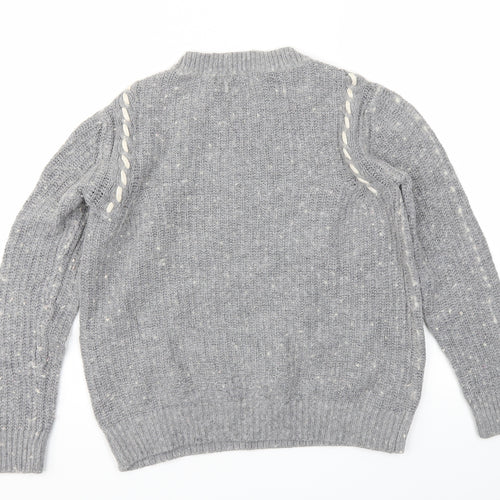Mango Womens Grey   Pullover Jumper Size S