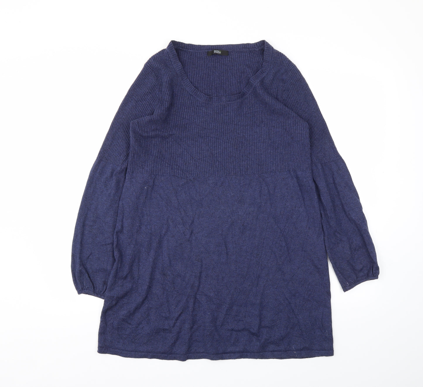 M&S Womens Blue   Jumper Dress  Size 18