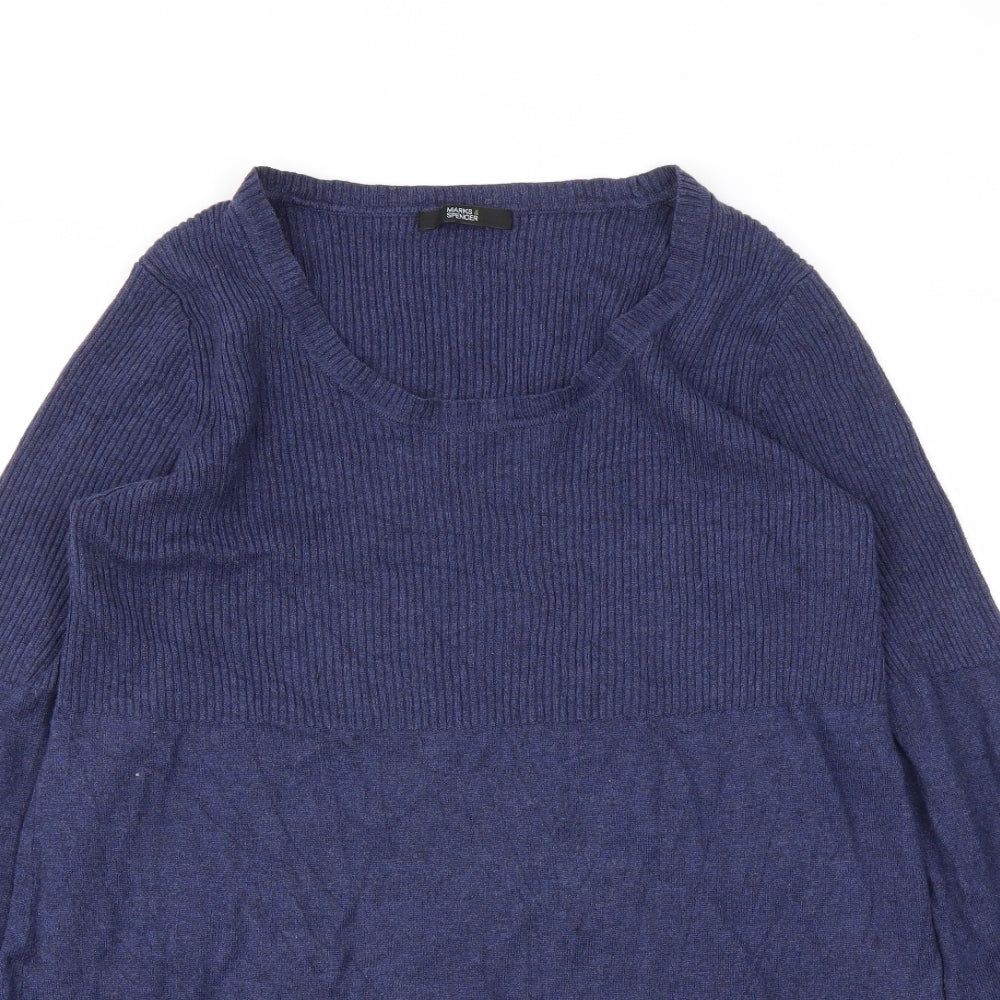 M&S Womens Blue   Jumper Dress  Size 18