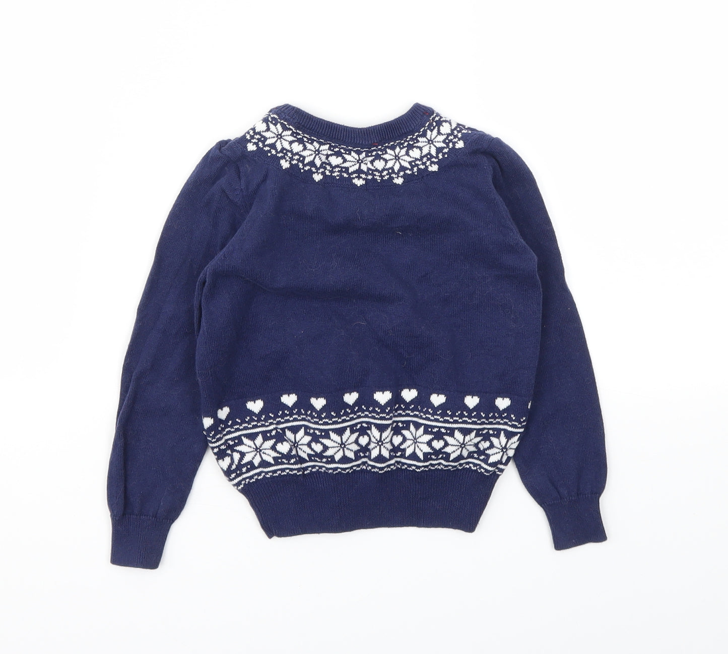 TU Boys Brown   Pullover Jumper Size 3 Years  - Christmas