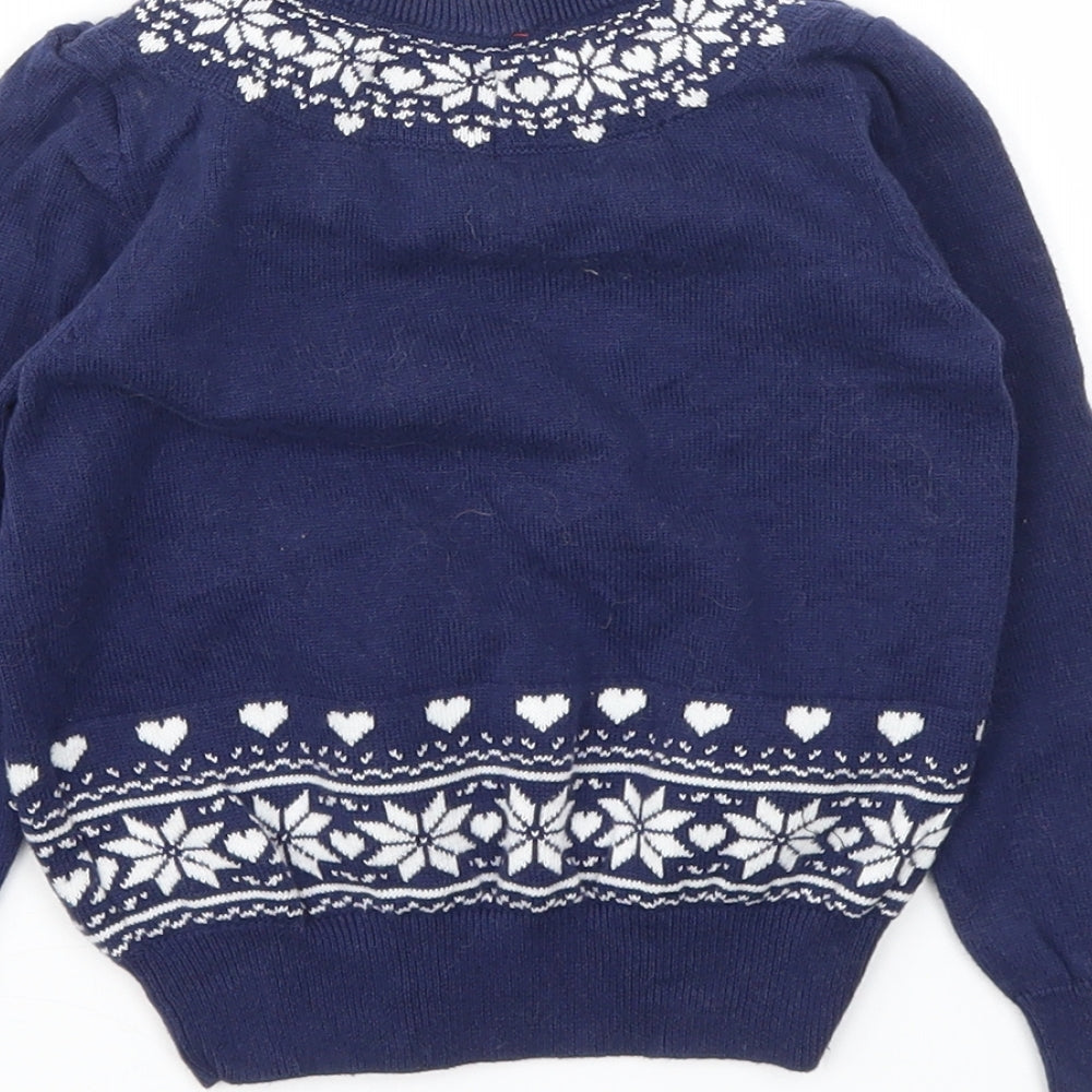 TU Boys Brown   Pullover Jumper Size 3 Years  - Christmas