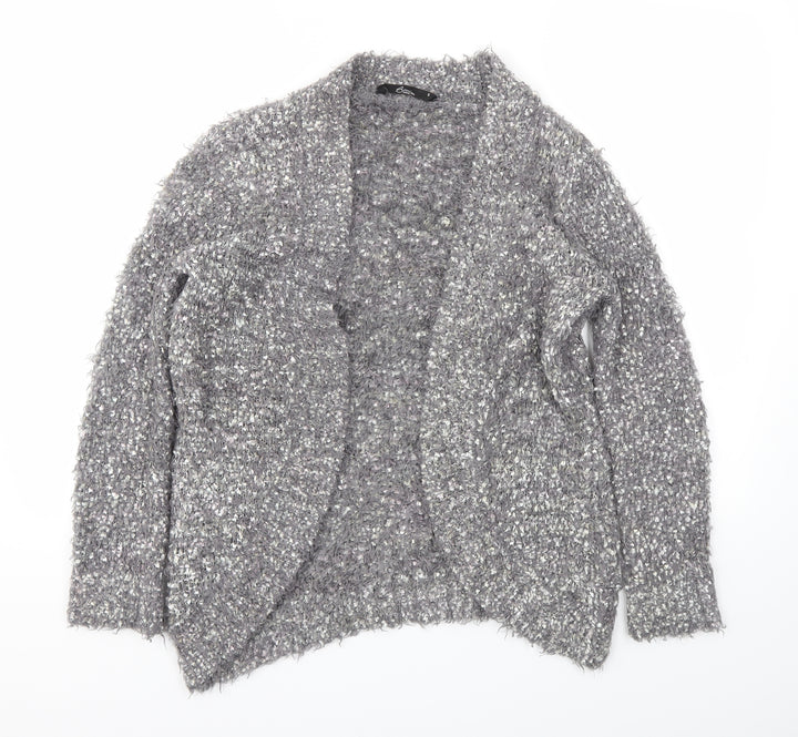 BM Womens Grey   Cardigan Jumper Size S