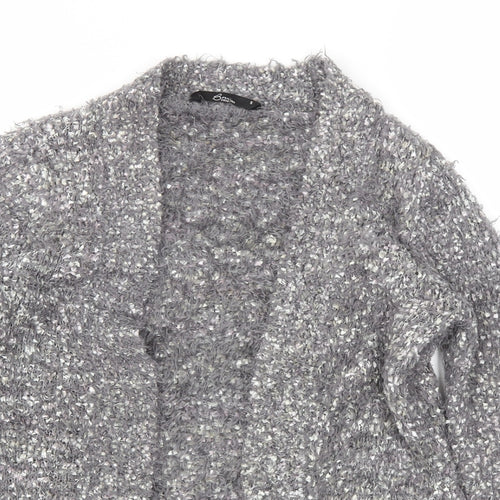 BM Womens Grey   Cardigan Jumper Size S