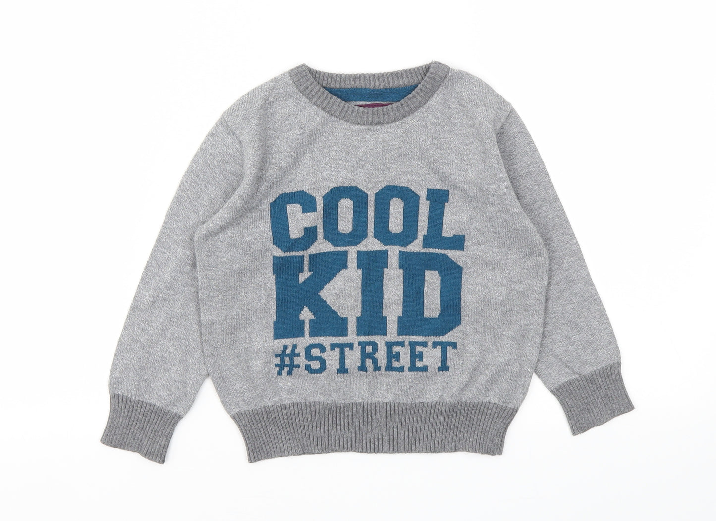 LABEL Boys Grey   Pullover Sweatshirt Size 2-3 Years