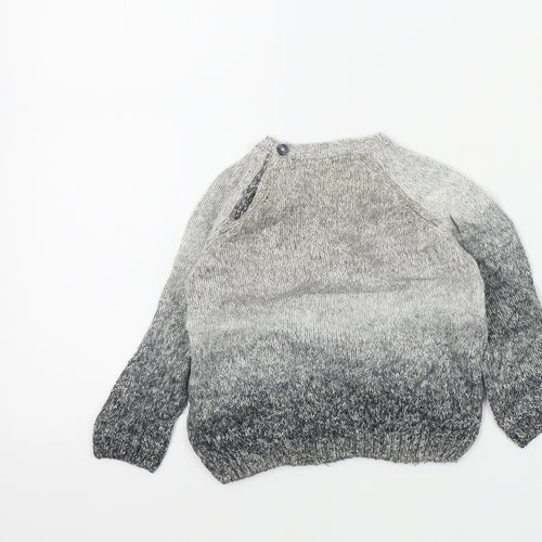 F&F Boys Grey   Pullover Jumper Size 9-12 Months