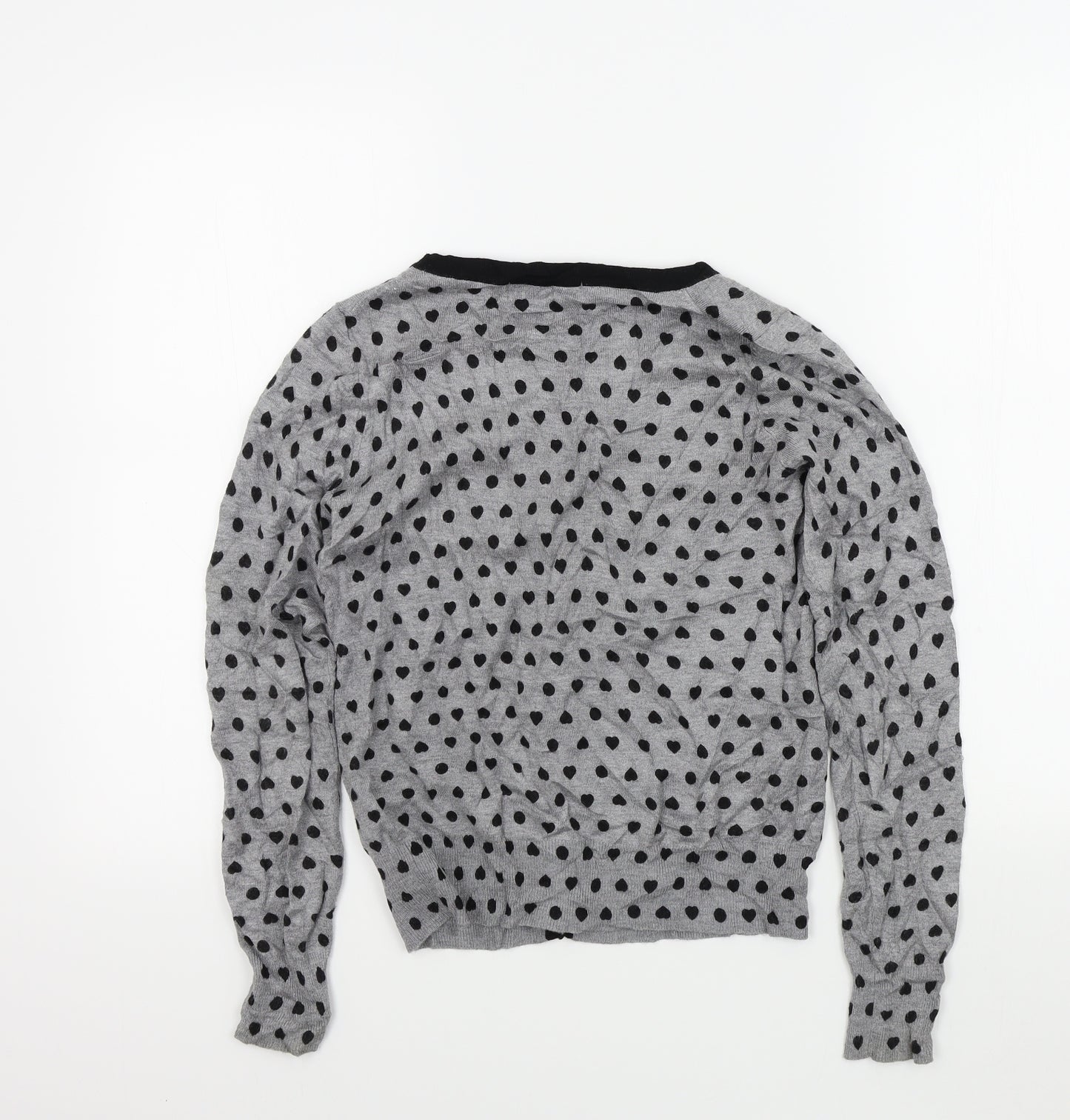 M&S Womens Grey   Cardigan Jumper Size 8