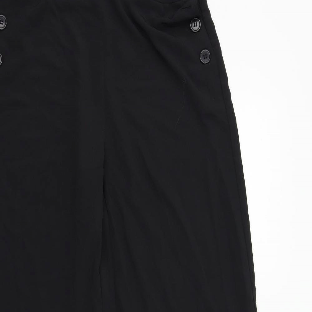 VILLA Womens Black   Trousers  Size 8 L28 in