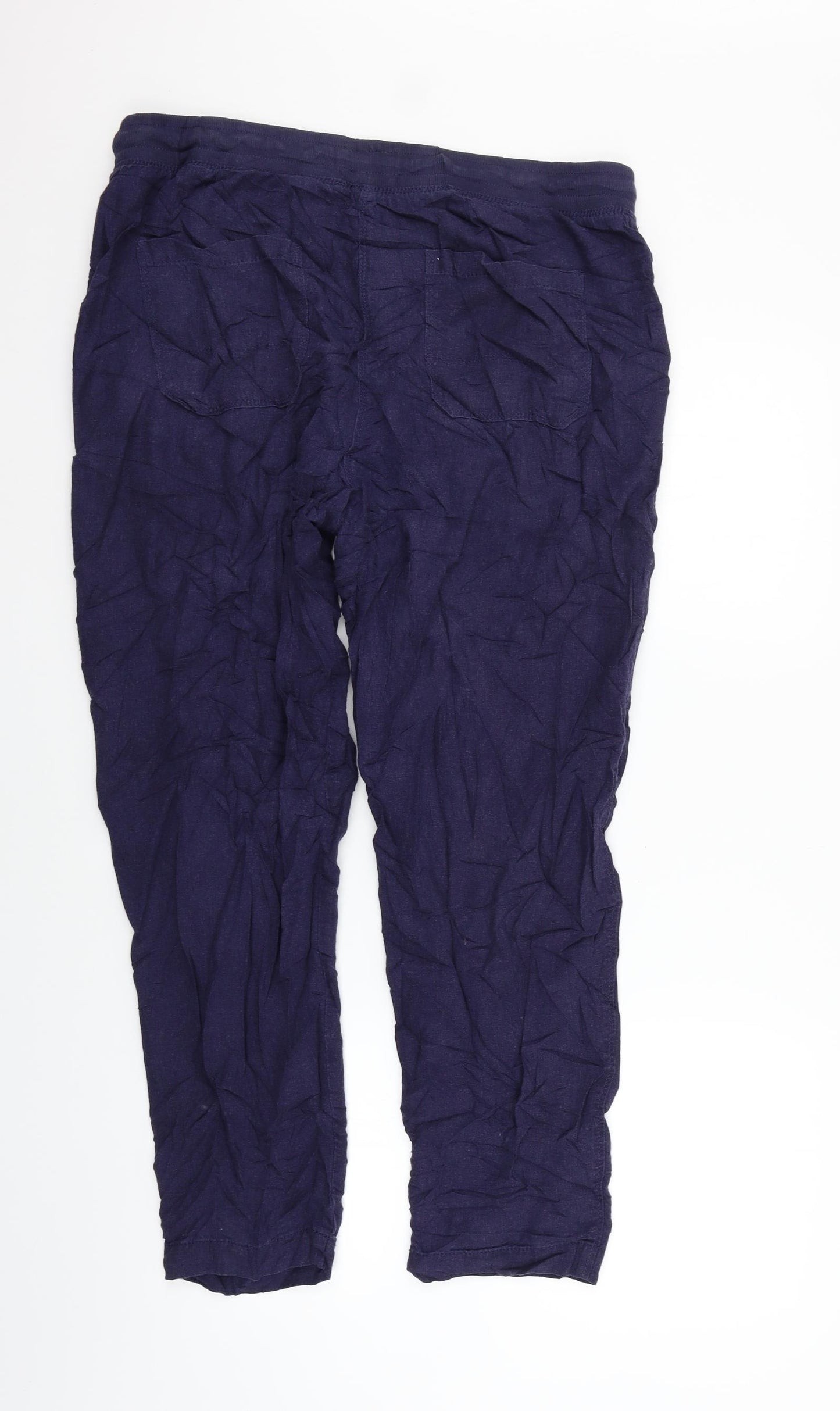 Marks and Spencer Womens Black   Trousers  Size 14 L26 in