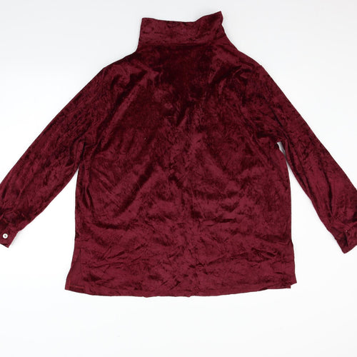Classic Womens Purple   Basic Button-Up Size 18