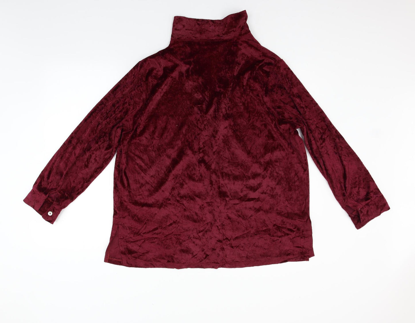 Classic Womens Purple   Basic Button-Up Size 18
