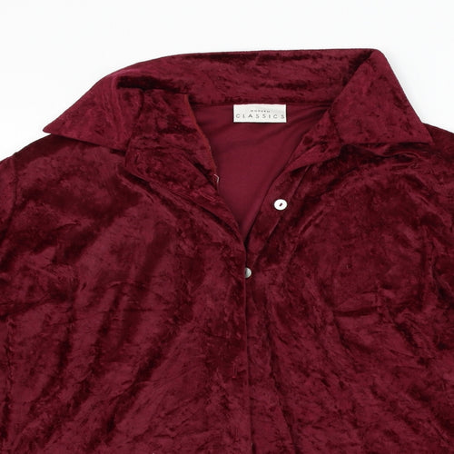 Classic Womens Purple   Basic Button-Up Size 18