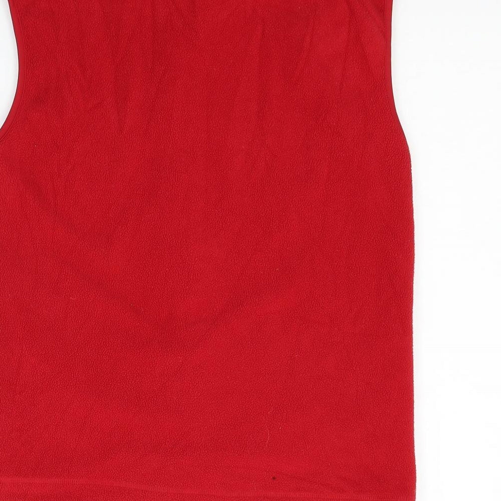 Active Womens Red   Vest Jumper Size 12