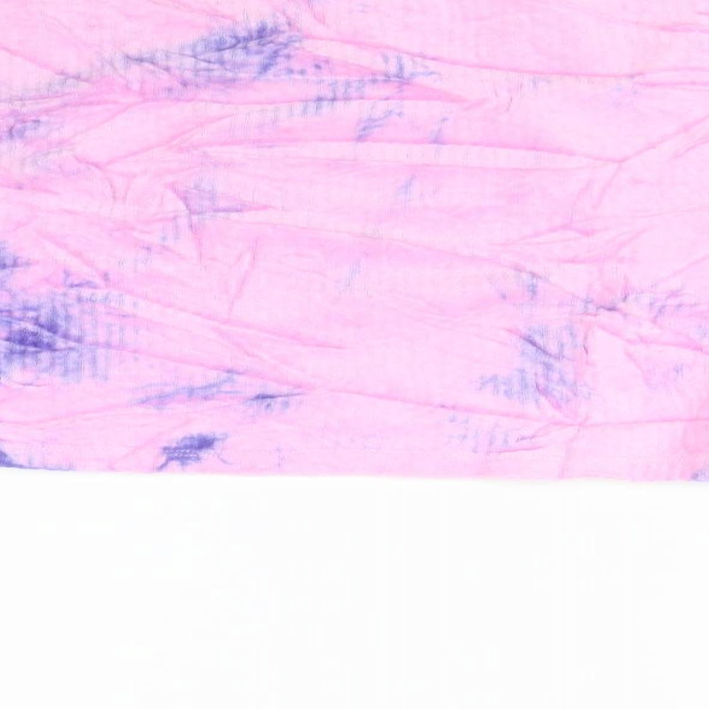 Berksha Womens Pink Geometric  Pullover Jumper Size S