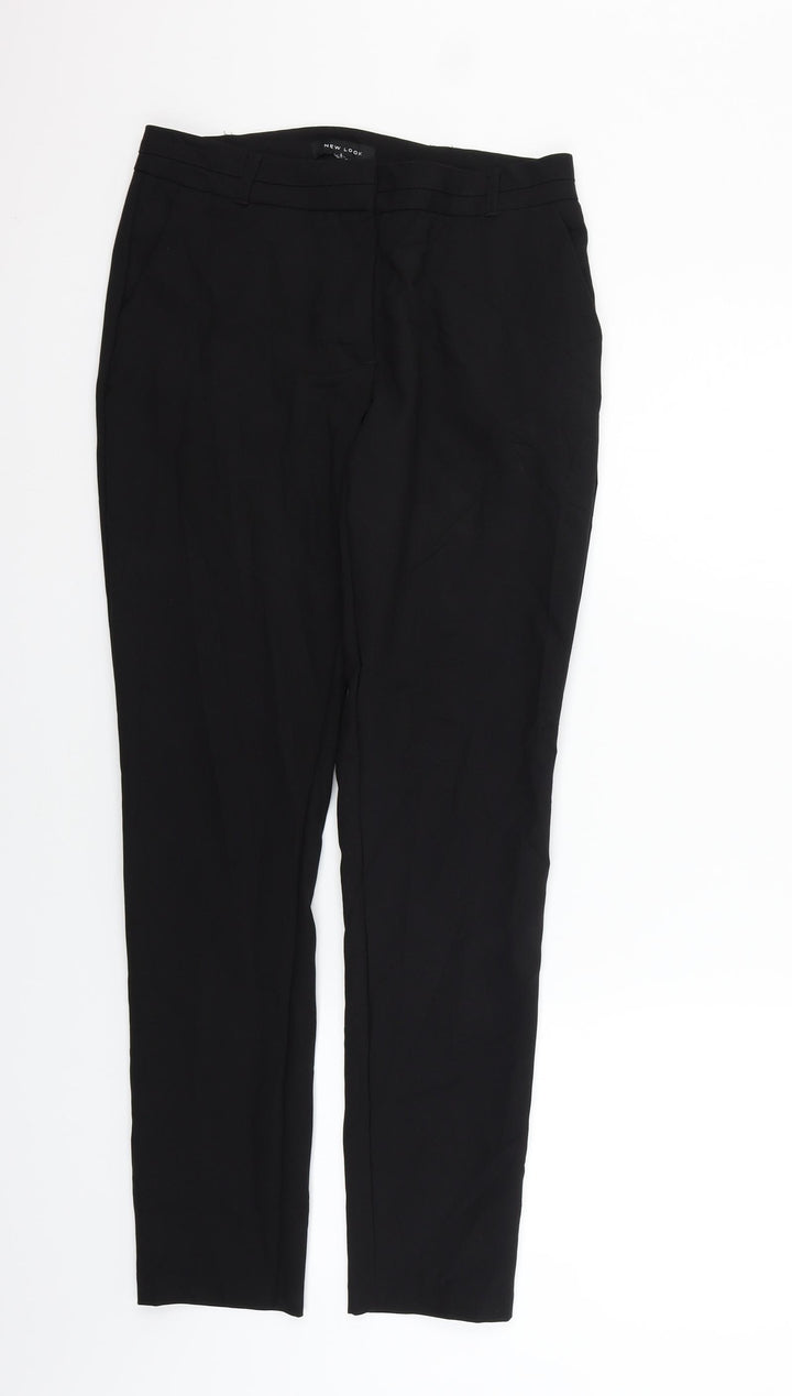 New Look Womens Black Trousers Size 10 L28 in