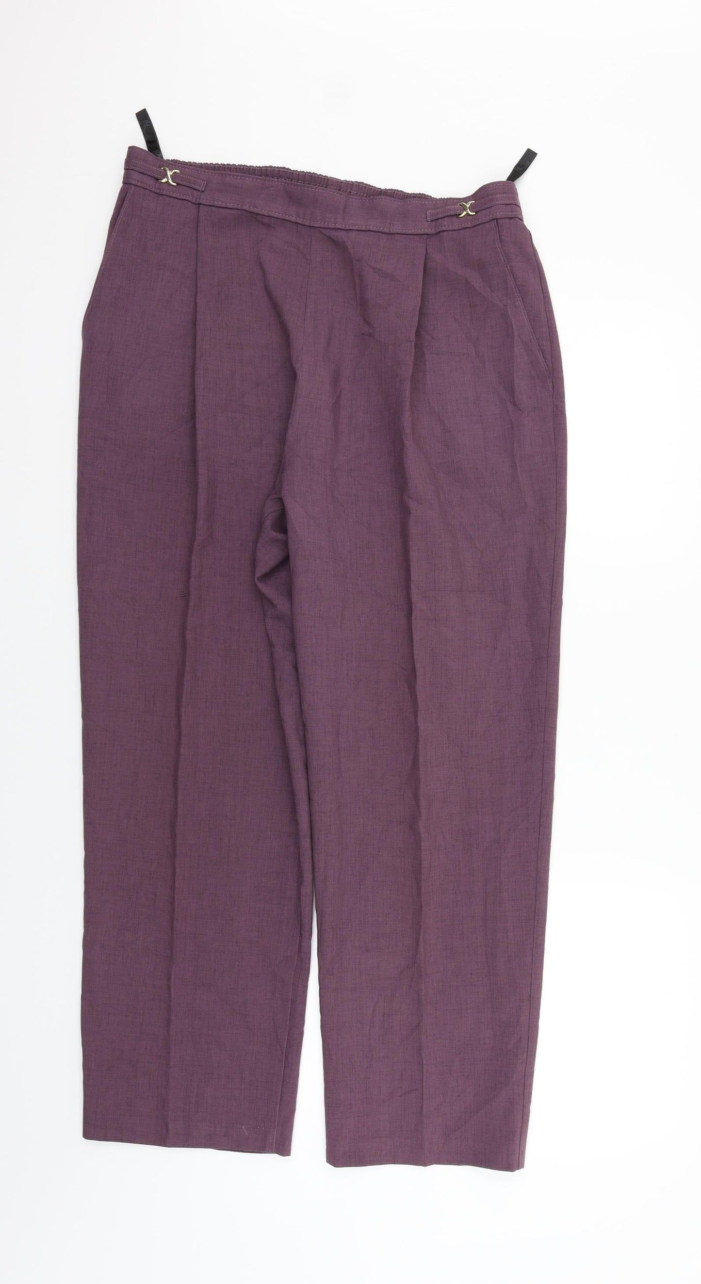 BHS Womens Purple   Trousers  Size 14 L27 in