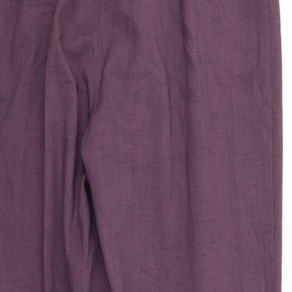 BHS Womens Purple   Trousers  Size 14 L27 in