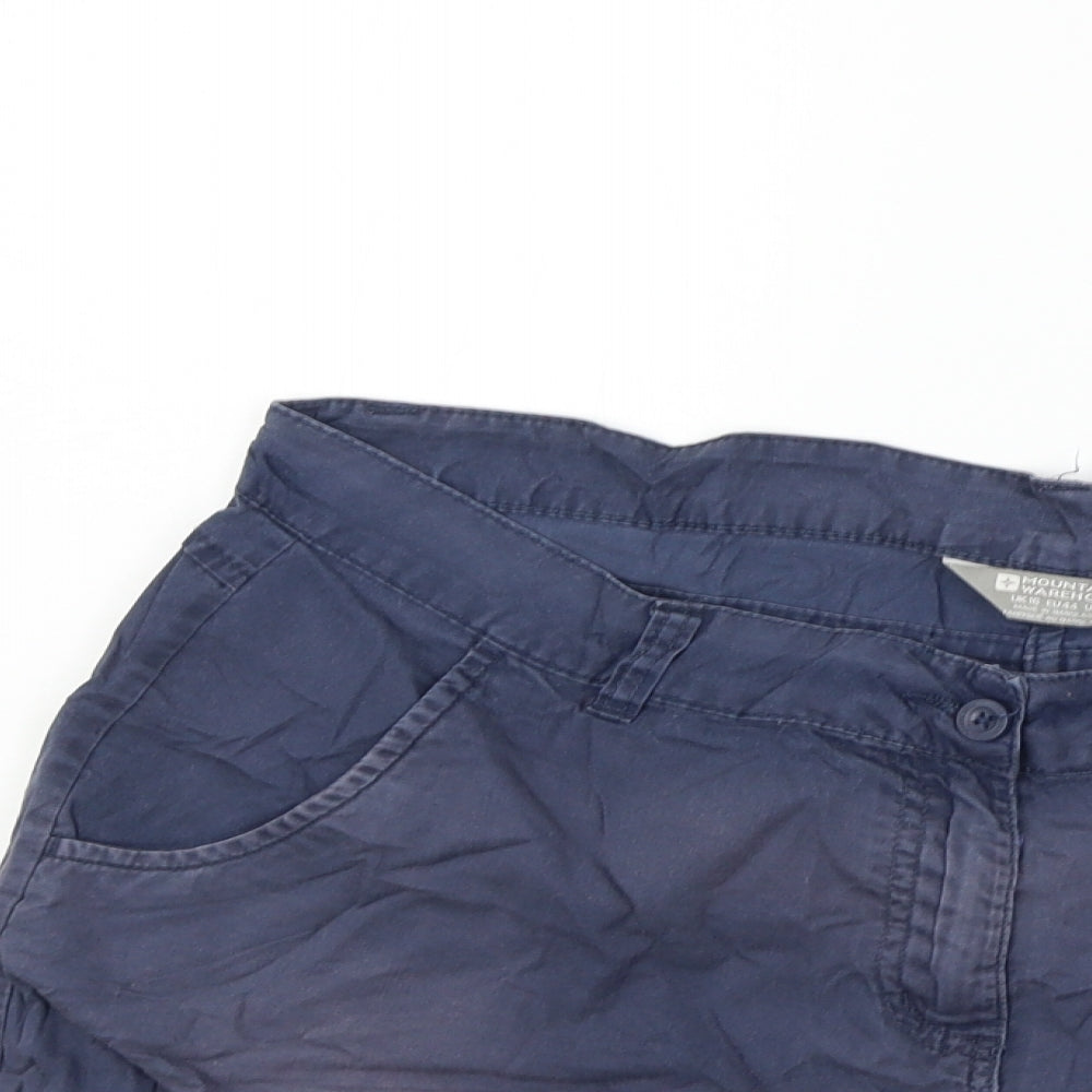 moutain warehouse Womens Blue   Chino Shorts Size 18