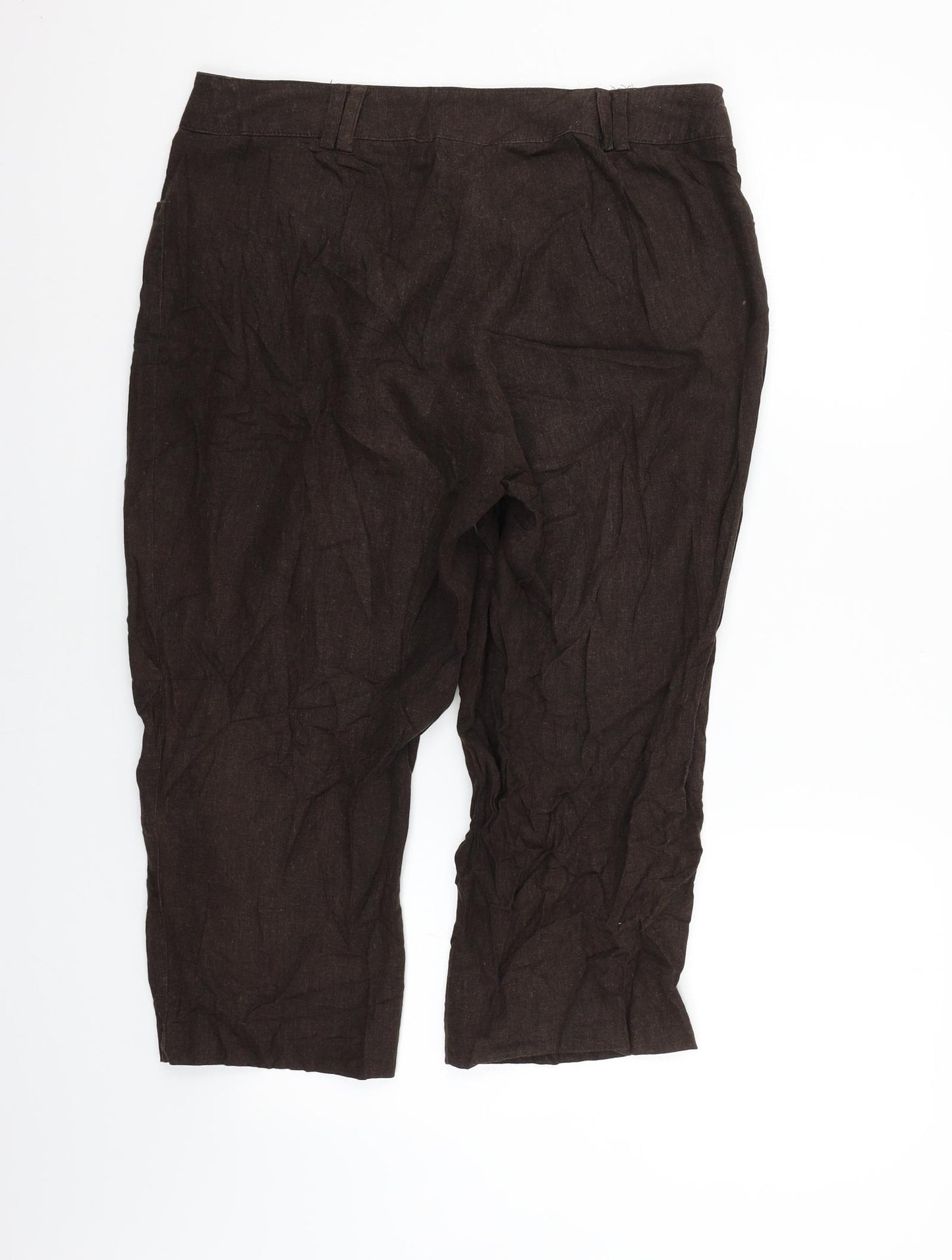 BHS Womens Brown   Trousers  Size 14 L21 in