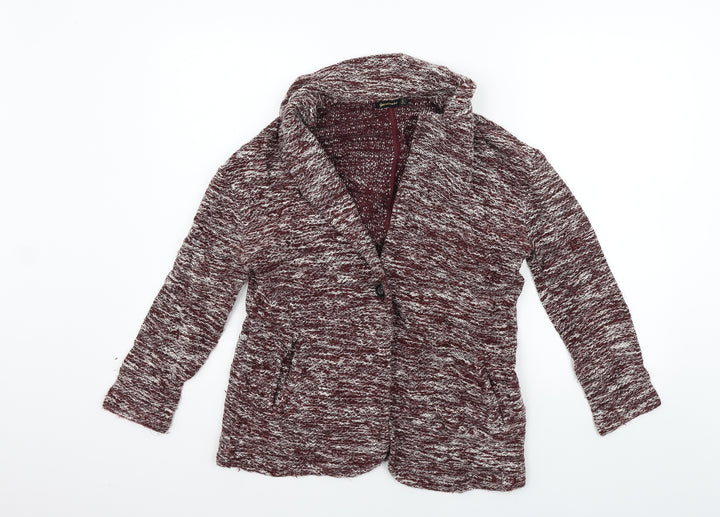 Stradivarius Womens Red Cardigan Jumper Size S