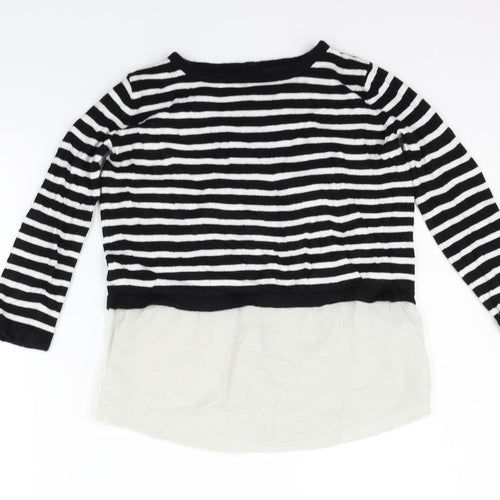 Atmosphere Womens Black Striped  Pullover Jumper Size 6
