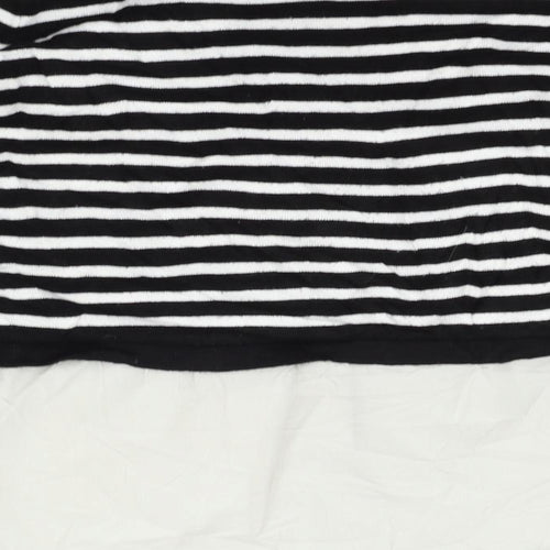 Atmosphere Womens Black Striped  Pullover Jumper Size 6