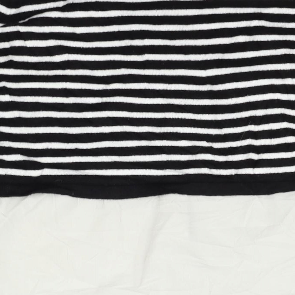 Atmosphere Womens Black Striped  Pullover Jumper Size 6