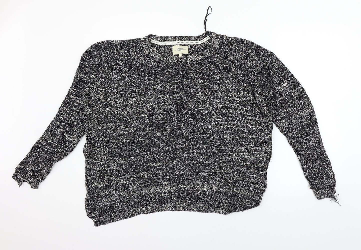 Papaya Womens Grey   Pullover Jumper Size L