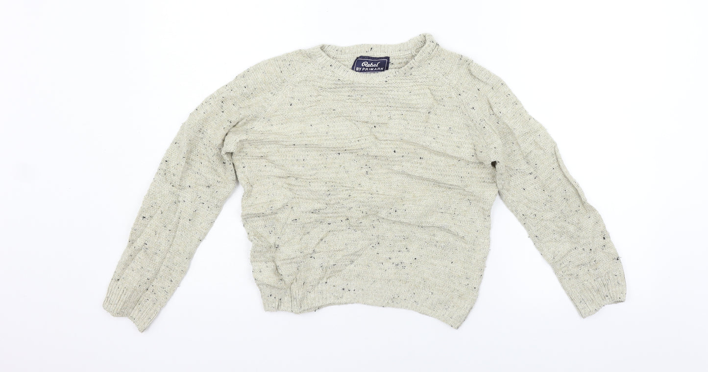Primark Girls Beige   Pullover Jumper Size 8-9 Years