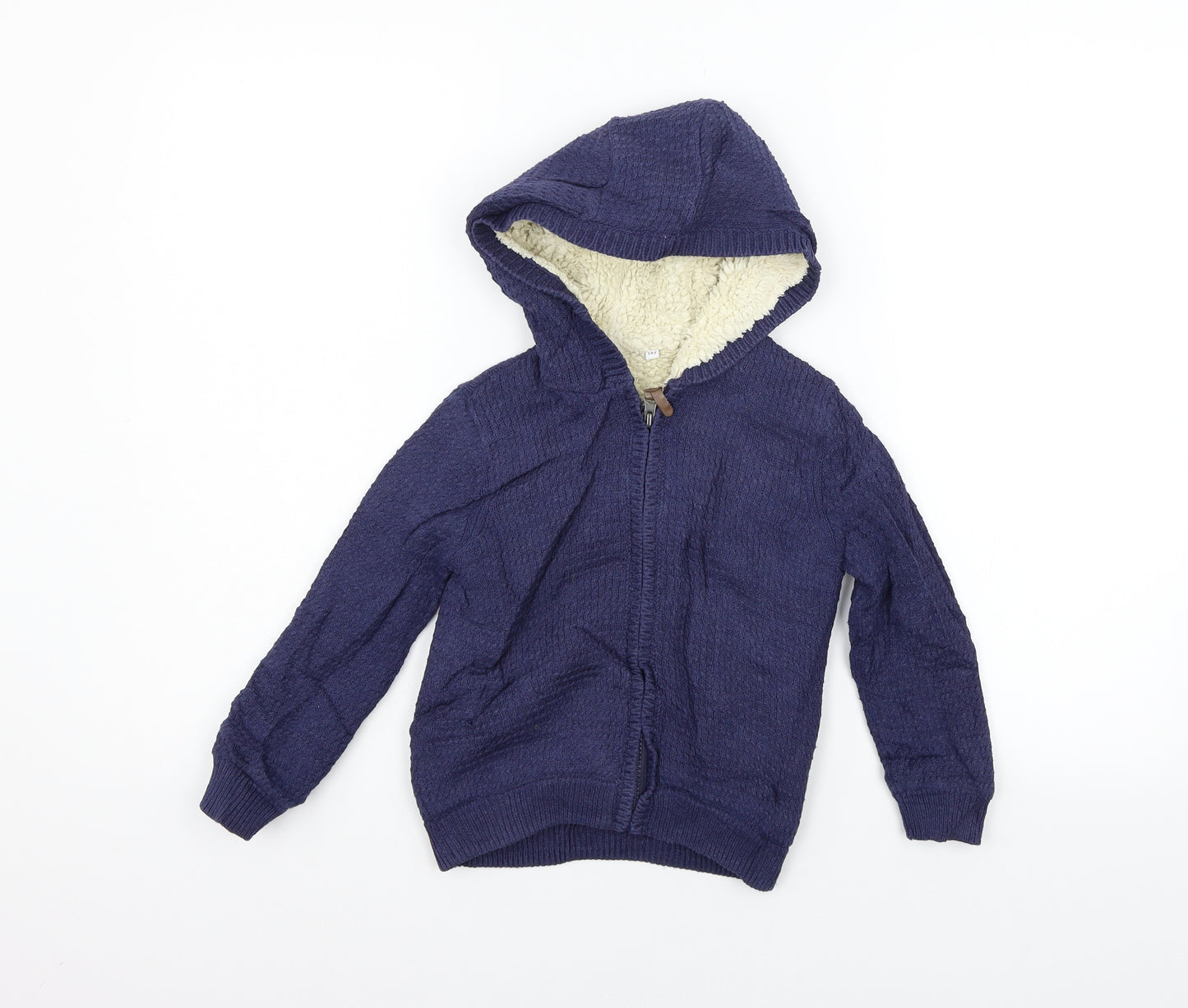 Marks and Spencer Boys Blue   Full Zip Jumper Size 3-4 Years