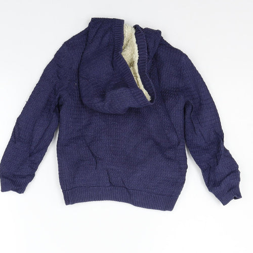 Marks and Spencer Boys Blue   Full Zip Jumper Size 3-4 Years