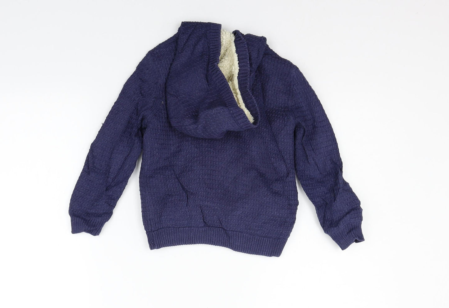 Marks and Spencer Boys Blue   Full Zip Jumper Size 3-4 Years