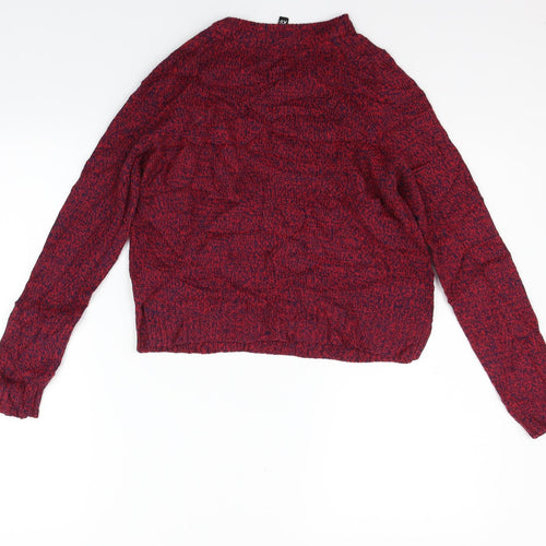 Divided Womens Red   Pullover Jumper Size XS