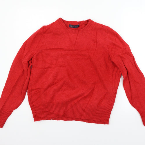 Marks and Spencer Womens Red   Pullover Jumper Size 16