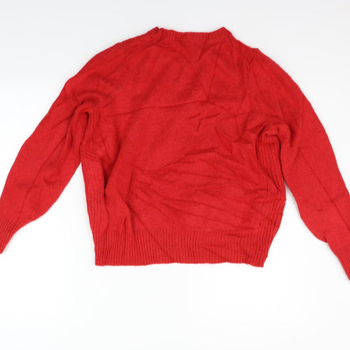 Marks and Spencer Womens Red   Pullover Jumper Size 16