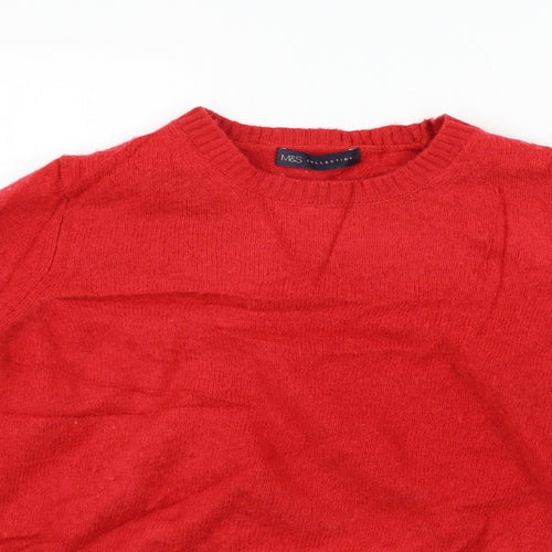 Marks and Spencer Womens Red   Pullover Jumper Size 16