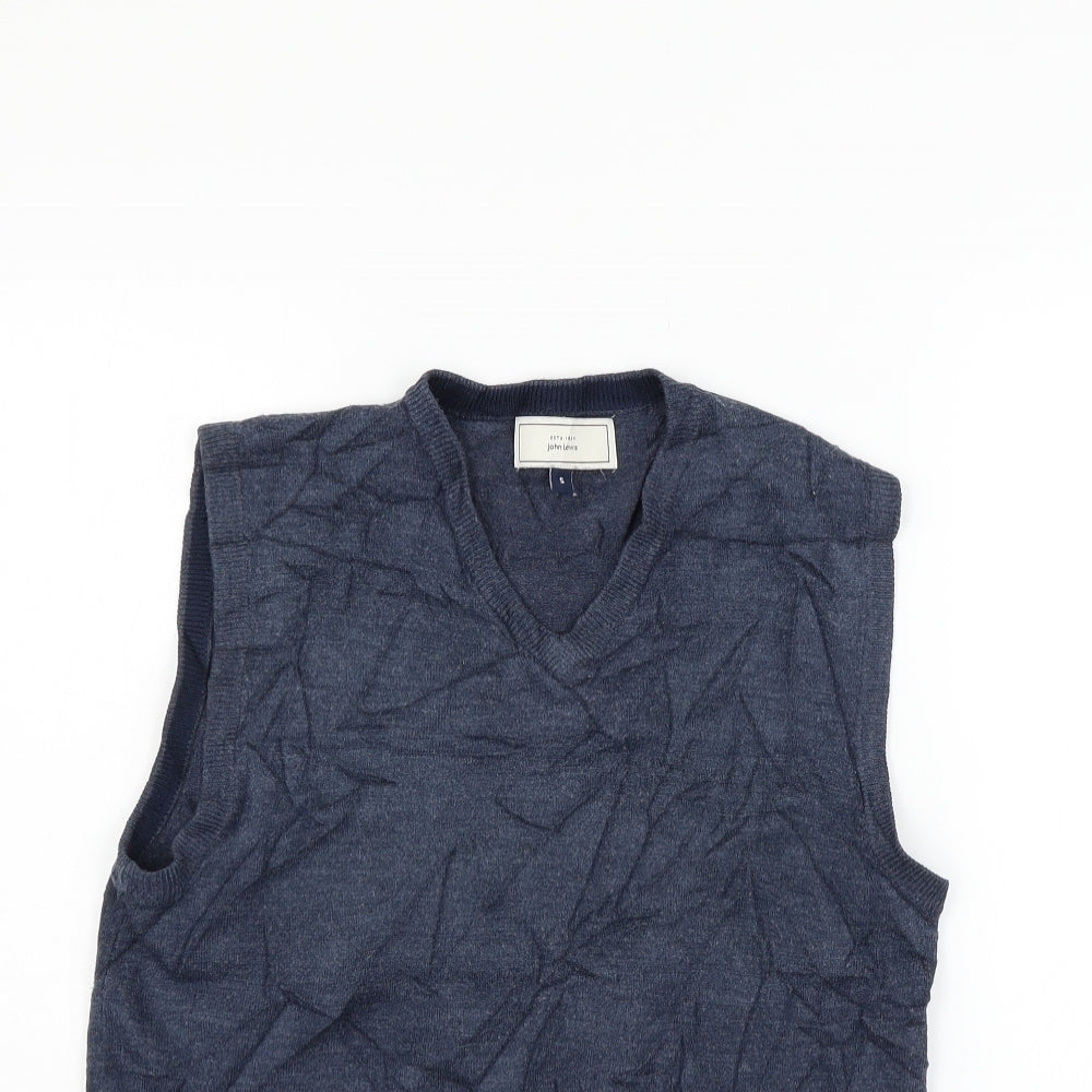 John Lewis Mens Blue   Pullover Jumper Size S
