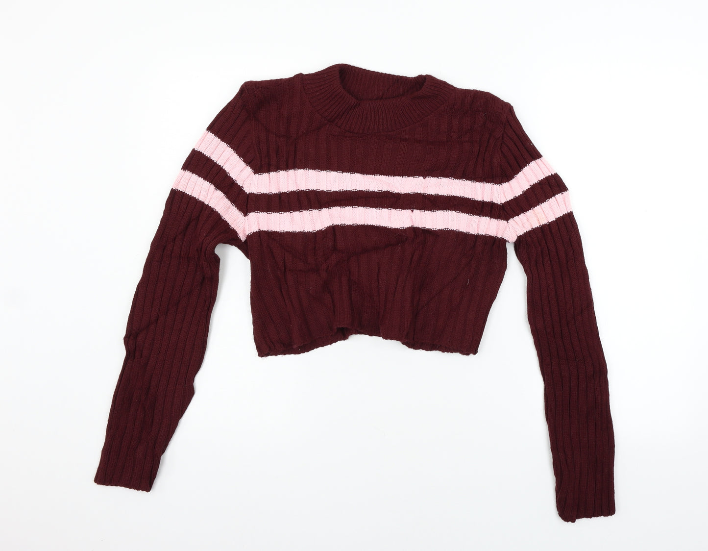 PRETTYLITTLETHING Womens Red   Pullover Jumper Size 12