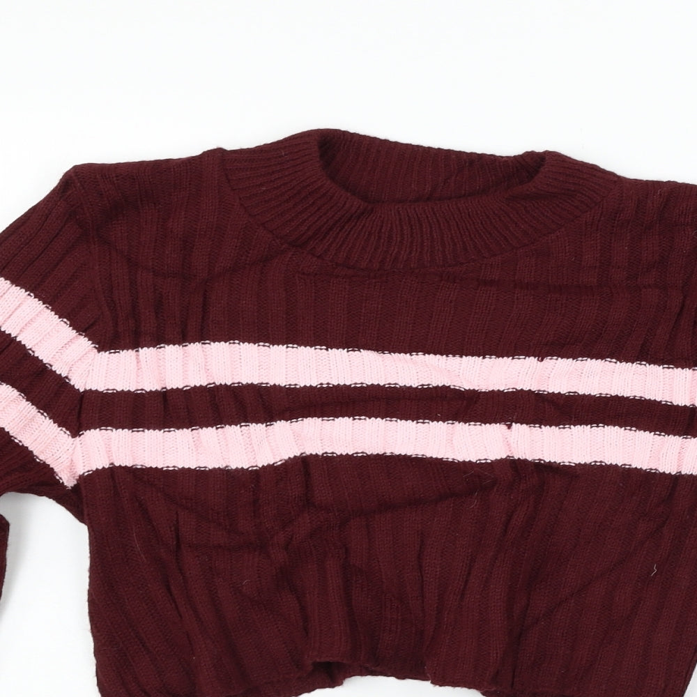 PRETTYLITTLETHING Womens Red   Pullover Jumper Size 12
