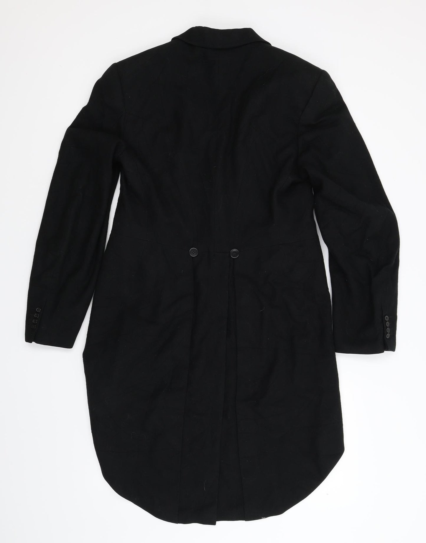 Preworn Mens Black   Jacket Suit Jacket Size 34  - TAIL COAT