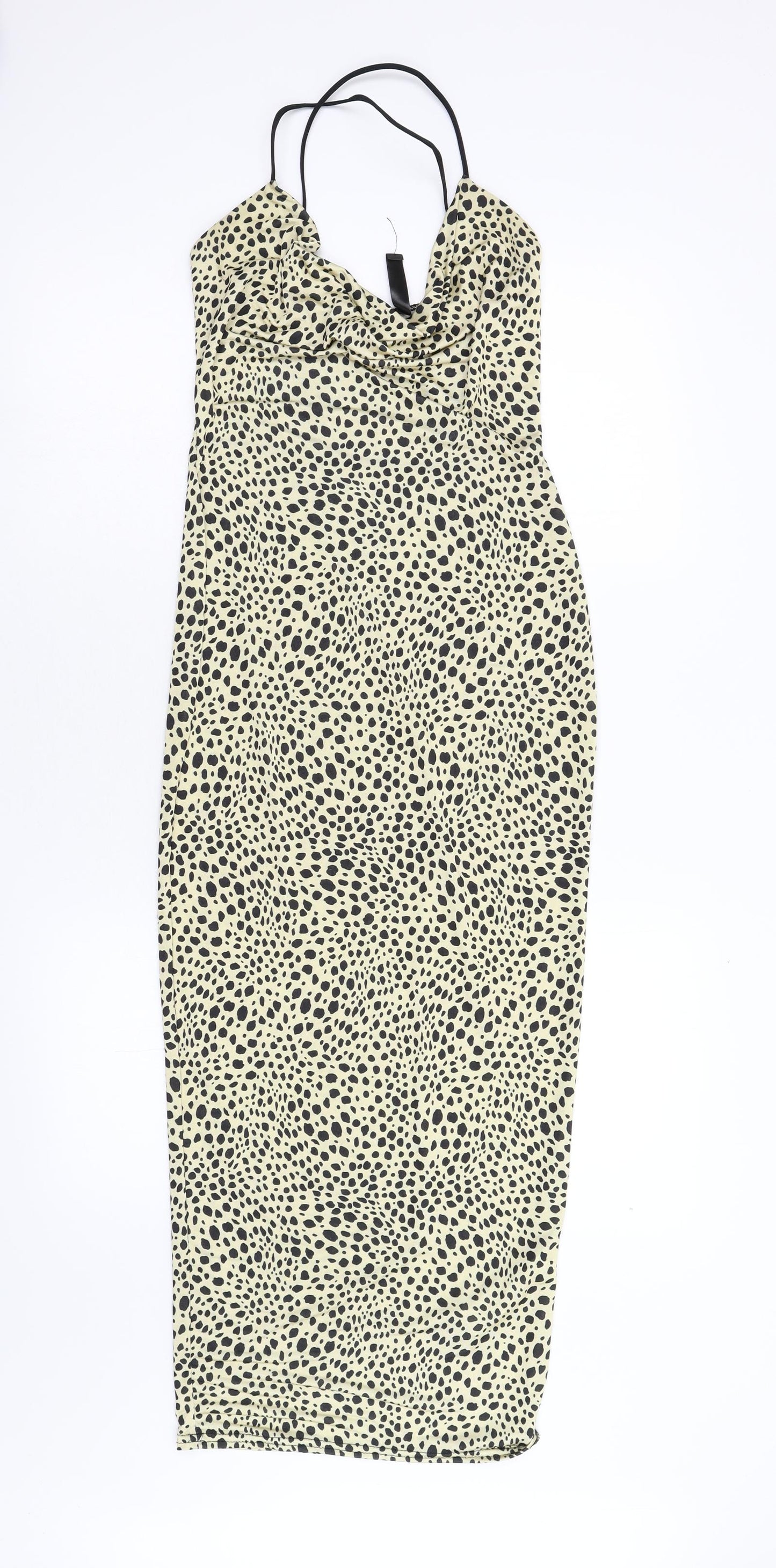 Missguided Womens Beige Animal Print  Bodycon  Size 8