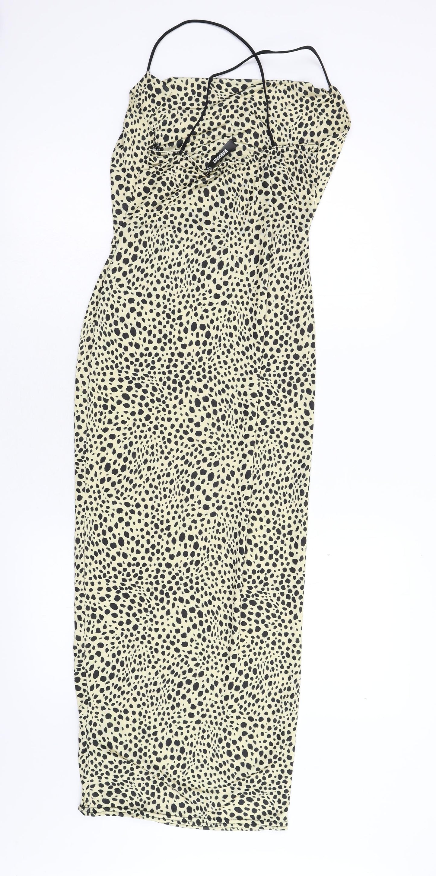 Missguided Womens Beige Animal Print  Bodycon  Size 8