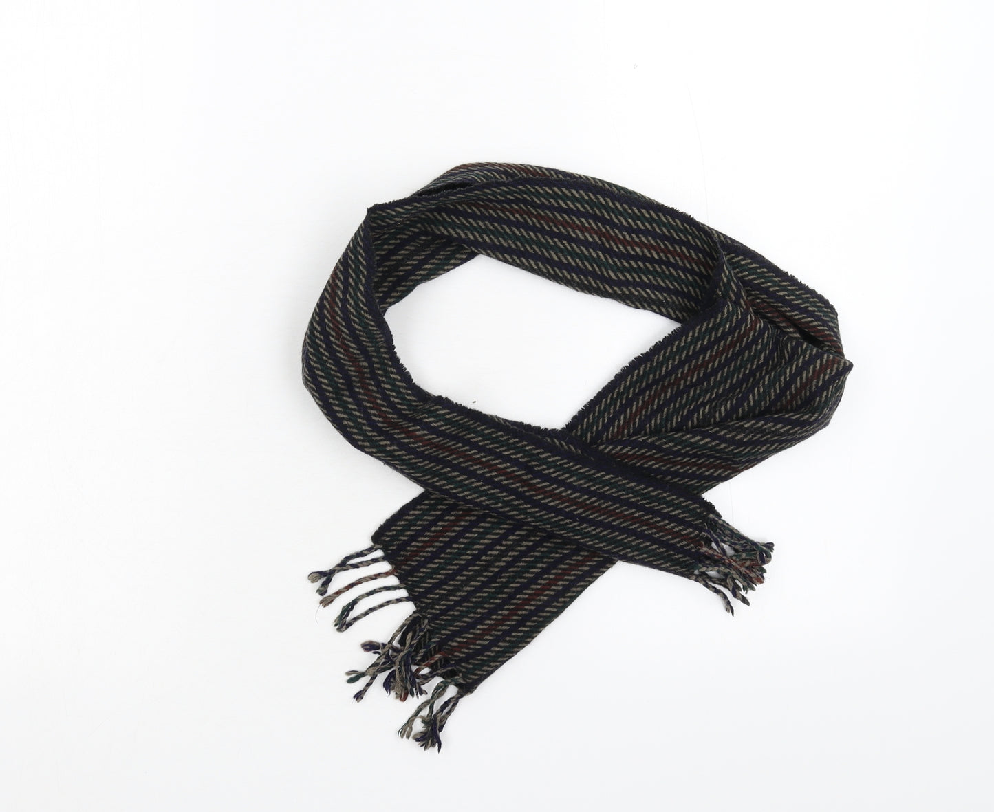 Preworn Unisex Multicoloured Striped   Scarf