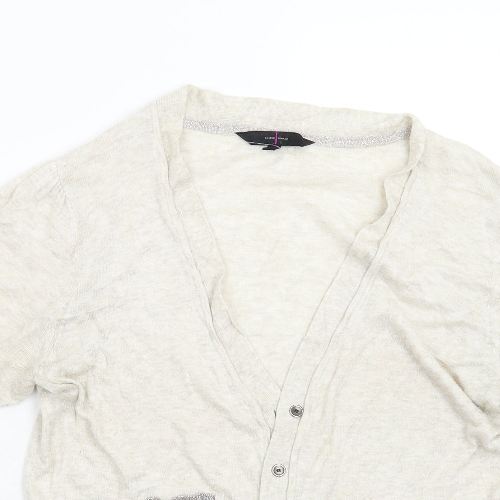 Debenhams Womens Beige   Cardigan Jumper Size 12