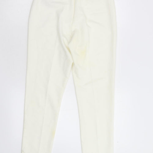Missguided Womens White   Trousers  Size 6 L27 in