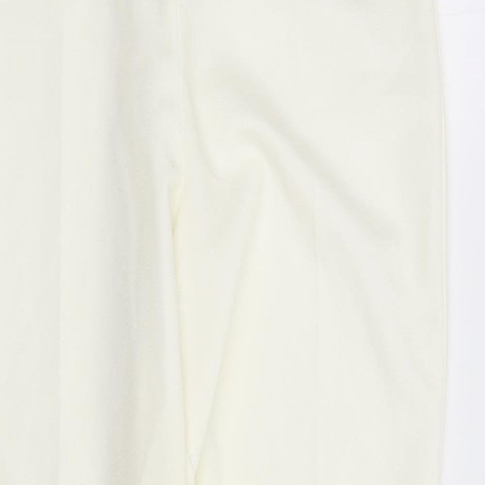 Missguided Womens White   Trousers  Size 6 L27 in