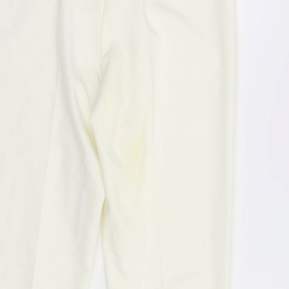 Missguided Womens White   Trousers  Size 6 L27 in
