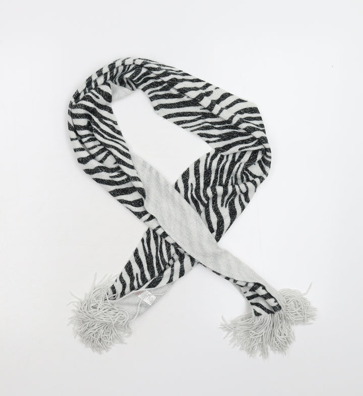 Ethel Austin Womens Silver Animal Print   Scarf