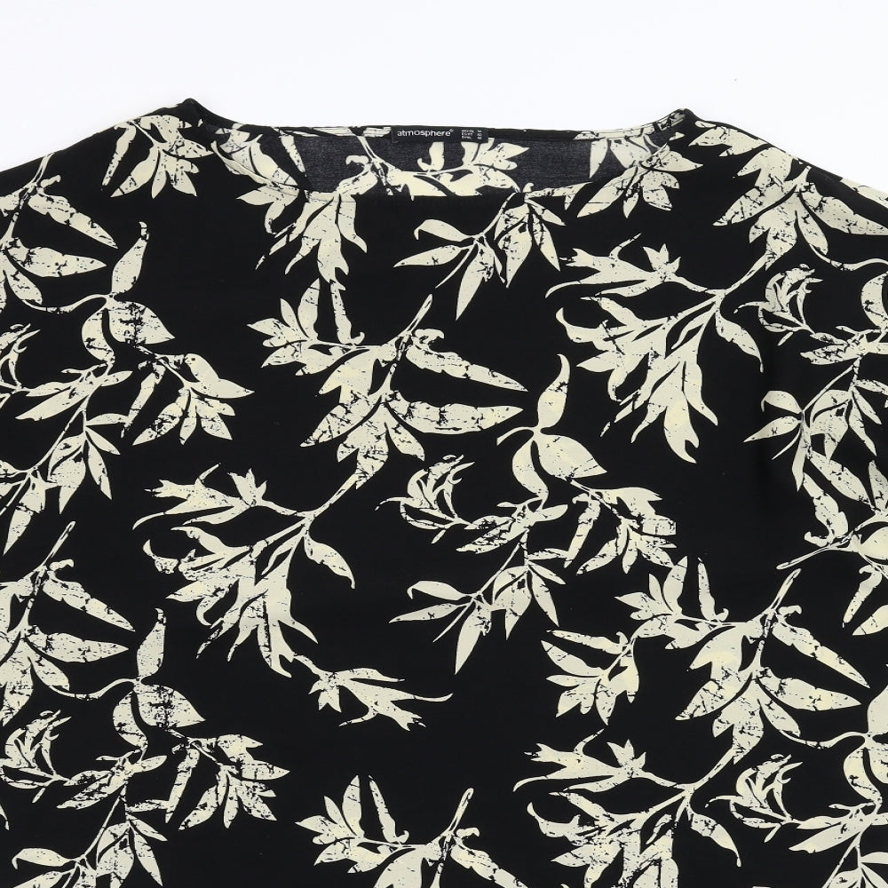 Primark Womens Black Floral  Shift  Size 14