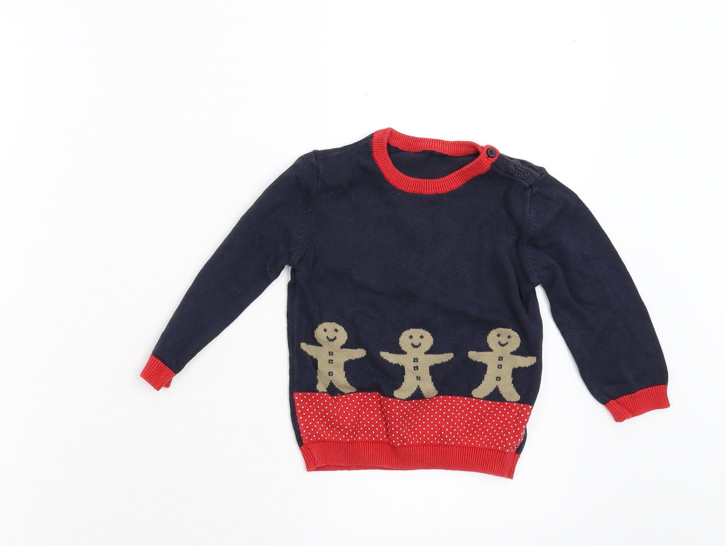 Marks and Spencer Baby Blue   Pullover Jumper Size 12-18 Months  - chrismas jumper